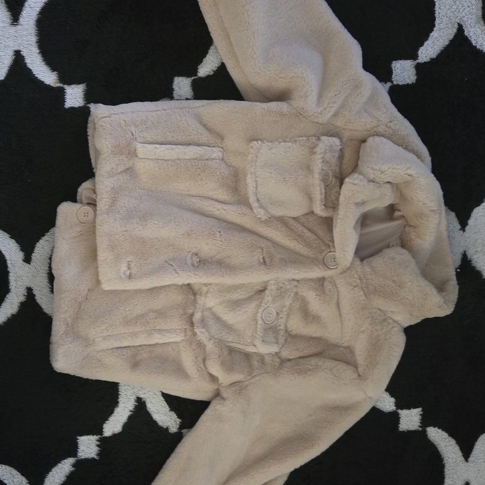 Cozy Tan Faux Fur Jacket